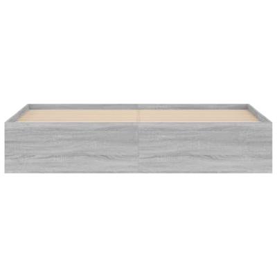 Bedframe grijs sonoma eikenkleurig 180x200 cm Super King Size