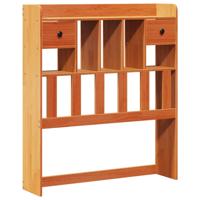 Bed met boekenkast zonder matras grenenhout wasbruin 160x200 cm - thumbnail