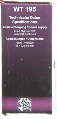 Techno Line WT 195 Wekker Zendergestuurd Zwart Alarmtijden 1