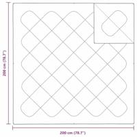 VidaXL 2-in-1 dekbed wit 200 x 200 cm polyester - thumbnail