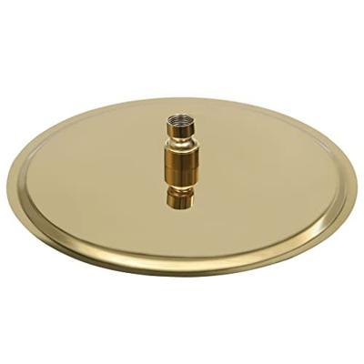 VidaXL Regendouchekop rond 30 cm roestvrij staal goudkleurig VidaXL Regendouchekop rond 30 cm roestvrij staal goudkleurig