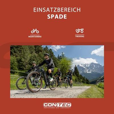 CONTEC systeem-pedaal "spade" ct mtb pedals spade spd, m.cleats, black