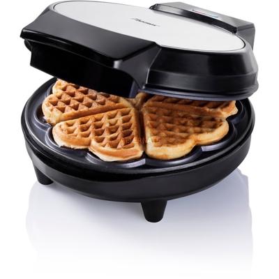 Bestron AWM700S Wafelijzer RVS/Zwart