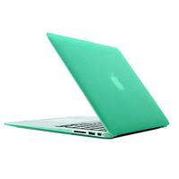 MacBook Air 13.3 inch Frosted structuur hard Kunststof Hoesje / Case (groen) - thumbnail