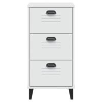 Nachtkastje VIKEN massief grenenhout wit - thumbnail