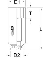 KS Tools 5151441 515.1441 Kracht-dopsleutelinzet 41 mm - thumbnail