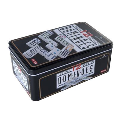 Domino dubbel 12 in blik - 91 stenen
