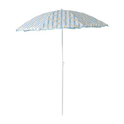 Strandparasol palmboom - blauw - ø160x180x180 cm