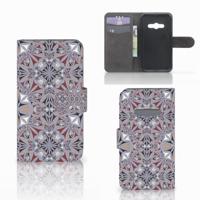 Samsung Galaxy Xcover 3 | Xcover 3 VE | Bookcase | Flower Tiles - thumbnail