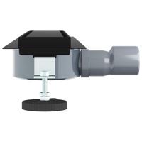 Doucheafvoer 2-in-1 met 360 Sifon Zwart 50 cm - thumbnail