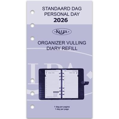 Agendavulling 2026 Kalpa Personal 1dag/1pagina