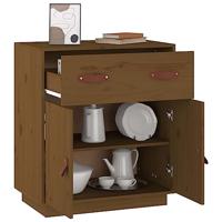 Dressoir 65,5x40x75 cm massief grenenhout honingbruin - thumbnail