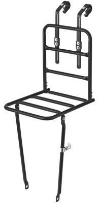 Voordrager Basil Front Carrier L 40 x 28 x 96 cm - glanzend zwart Voordrager Basil Front Carrier L 40 x 28 x 96 cm - glanzend zwart