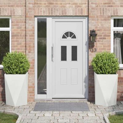 Plantenbak 2 pcs Wit 50 x 50 x 75 cm Staal