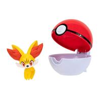 Pokemon Figure - Fennekin + Poke Ball (Clip 'n' Go) - thumbnail