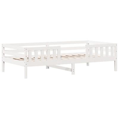 Bedframe massief grenenhout wit 75x190 cm Bedframe massief grenenhout wit 75x190 cm