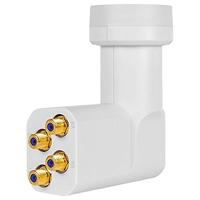 MegaSat HD-Profi Quattro-LNB Feed-opname: 40 mm vergulden aansluiting, Weerbestendig Wit - thumbnail