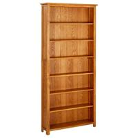 VidaXL Boekenkast met 7 schappen 90x22,5x200 cm massief eikenhout - thumbnail
