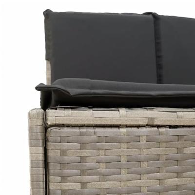 VidaXL Hottub-bankjes met kussens 2 st poly rattan grijs VidaXL Hottub-bankjes met kussens 2 st poly rattan grijs