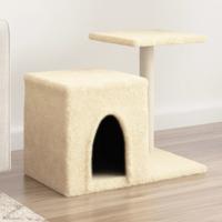 VidaXL Kattenmeubel met sisal krabpalen 50,5 cm crèmekleurig - thumbnail