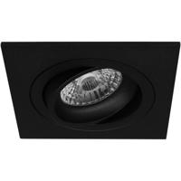 Kantelbare Vierkante Inbouwspot GU10 - Zwart Aluminium - 92mm - thumbnail