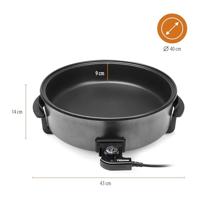 Elektrische Pan Tristar PZ-9145 1500 W Ø 40 cm Zwart Metaal - thumbnail