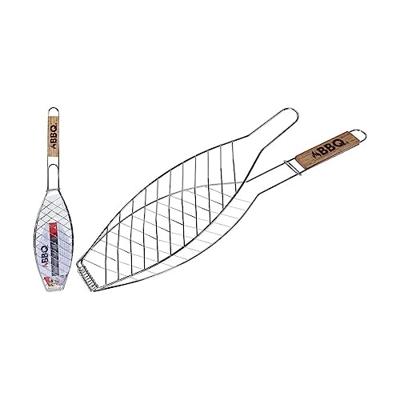 Barbecuegril voor vis Roestvrij staal (14 x 58 cm)