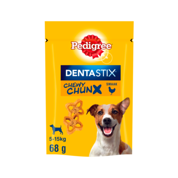 Gebitsverzorgende Snack Dentastix Chewy Chunx Mini Kip 68g Pedigree - Pedigree