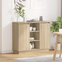 Dressoir met plank Sonoma Eiken 90 x 32 x 75 cm Bewerkt hout - thumbnail