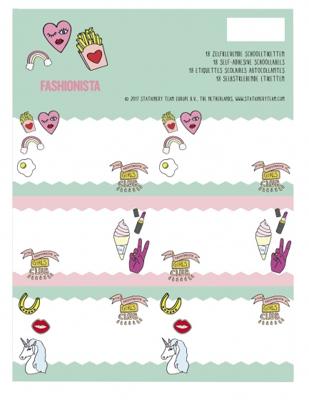 Stationery Team etiketten Fashionista 18 stuks Stationery Team etiketten Fashionista 18 stuks