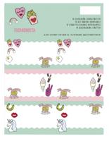 Stationery Team etiketten Fashionista 18 stuks - thumbnail
