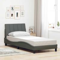 Bedframe zonder matras 90x190 cm stof donkergrijs - thumbnail