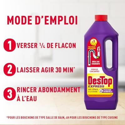 Afvoerontstopper destop gel express soda 950 ml Afvoerontstopper destop gel express soda 950 ml