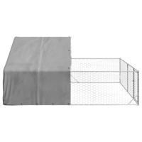 Hondenkennel met ren 5x3x1,9 m gegalvaniseerd staal - thumbnail