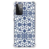 Samsung Galaxy A72 4G/5G Case Flower Blue - thumbnail