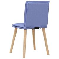 Eetkamerstoelen 4 st stof jeansblauw - thumbnail