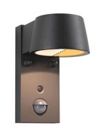 Paulmann Capea 2200K-3000K PIR 94714 Buitenlamp (wand) LED 6 W Zwart - thumbnail