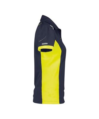 DASSY polo veracruz women nachtblauw/fluogeel s