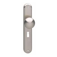 Intersteel Knop op schild sleutelgat 56mm - nikkel mat - thumbnail