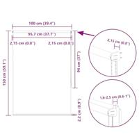 Rolgordijn verduisterend 100x150cm stofbreedte 95,7cm polyester - thumbnail