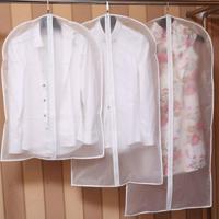 2 PC'S transparante garderobe opslag zakken doek opknoping kledingstuk pak vacht stofhoes met rits specificatie: 45cmx60cm - thumbnail