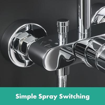 Hansgrohe Crometta S 240 1 straal showerpipe met douchekraan chroom