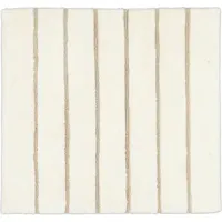 Cawö CAWÖ Home Keerbare Badmat Balance Gestreept 1008 33 natur 60x60 - thumbnail