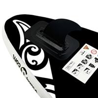 VidaXL Stand up paddleboardset opblaasbaar 366x76x15 cm zwart - thumbnail
