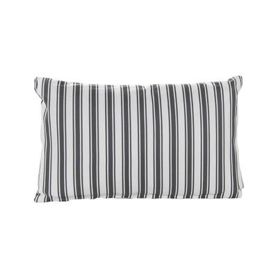 Buitenkussen 30x50 cm Antraciet Streep Anna's Collection - Annas collection