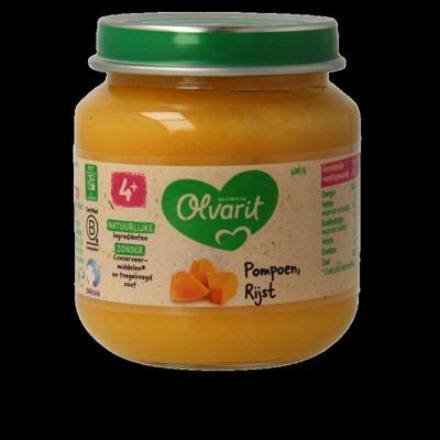 Olvarit 4m+ Pompoen Rijst Olvarit 4m+ Pompoen Rijst
