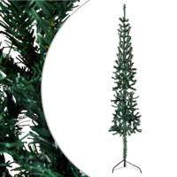 VidaXL Kunstkerstboom half met standaard smal 150 cm groen - thumbnail