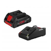 Bosch Blauw Bosch accessoires starterset | 1 x procore accu | 18v | 4.0ah | gal18v-40 lader - 1600a01u7u - thumbnail