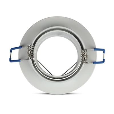 Pittsburg LED Inbouwspot - Kantelbaar armatuur - Diameter 90mm - GU10 Fitting incl. lamphouder - Rond - IP20 voor binnen - Wit Pittsburg LED Inbouwspot - Kantelbaar armatuur - Diameter 90mm - GU10 Fitting incl. lamphouder - Rond - IP20 voor binnen - Wit