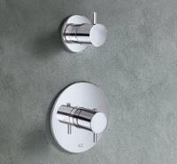 Hotbath Laddy Inbouw Thermostaat Met 1 Stopkraan 012R - Chroom - thumbnail